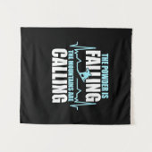 Powder valt op Snowboard Wandkleed (Voorkant (horizontaal))