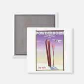 Powderhorn Colorado reisposter Magneet (Voorkant / Achterkant)