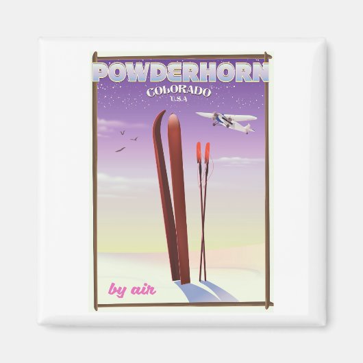 Powderhorn Colorado reisposter Magneet (Voorkant)
