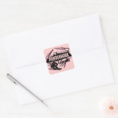 Powderhorn Colorado roze ski logo stickers (Envelop)