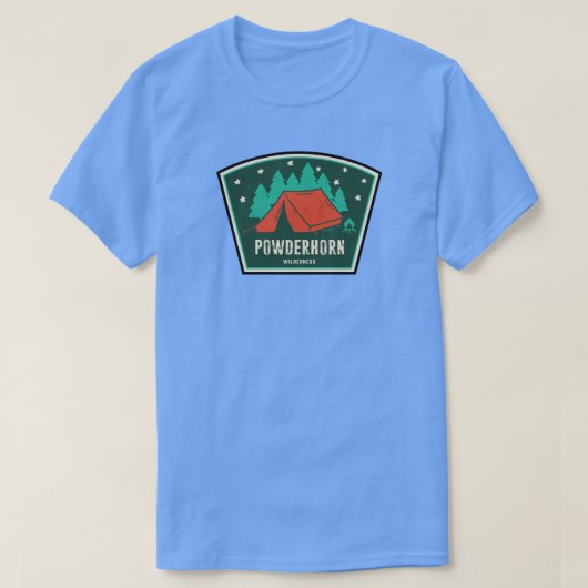 Powderhorn Wilderness Colorado Camping T-shirt (Design voorkant)