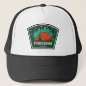 Powderhorn Wilderness Colorado Camping Trucker Pet (Voorkant)