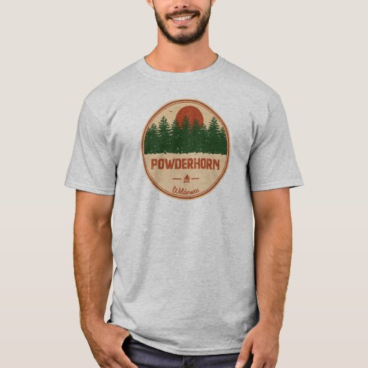 Powderhorn Wilderness Colorado T-shirt (Voorkant)
