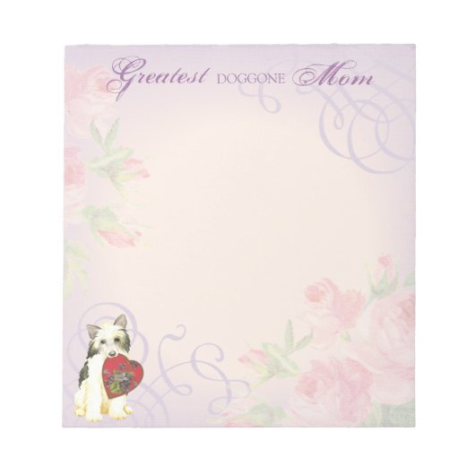 Powderpuff Heart Mam Notitieblok (Voorkant)