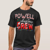 Powell Achternaam Kerst Crew Gift Thanksgiving T-shirt (Voorkant)