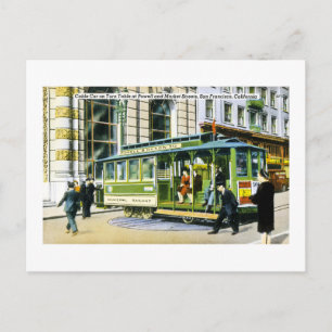 Powell and Market Streets, San Francisco, CA Briefkaart