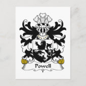 Powell Family Crest Briefkaart (Voorkant)