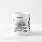 Powell Family Crest op een mok (Center)