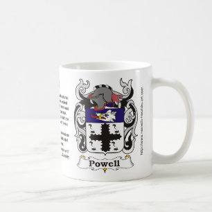 Powell Family Crest op een mok
