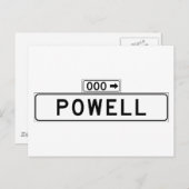 Powell St., San Francisco Street Sign Briefkaart (Voorkant / Achterkant)