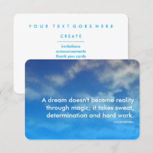 Powell Success Quote Kaart