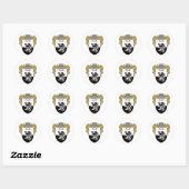 Powell Wapenschild (Gemanteld) Ronde Sticker (Vel)