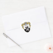 Powell Wapenschild (Gemanteld) Ronde Sticker (Envelop)