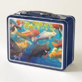 Powelliphanta slakken en professionele koi vis (Achterkant)