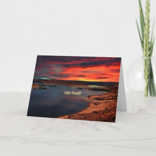 Powellmeer, Arizona Kaart (Voorkant)