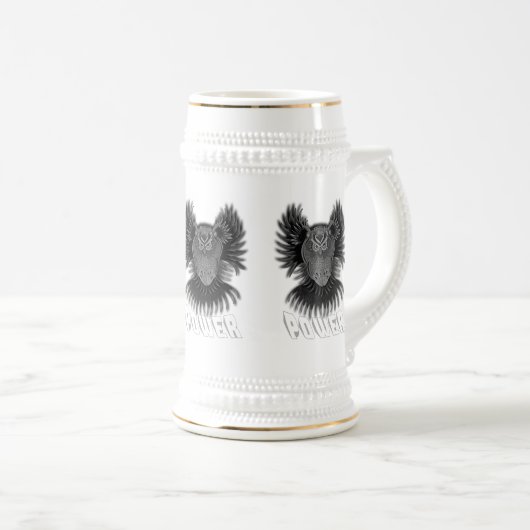 Power Black en White Bierpul (Voorkant rechts)