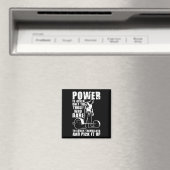 POWER - Bodybuilding Motivatie Magneet (Insitu (Vaatwasser))