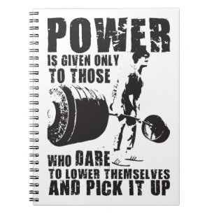 POWER - Bodybuilding Motivatie Notitieboek