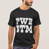 Power Bottom Beer PWR BM Pride T-shirt (Voorkant)
