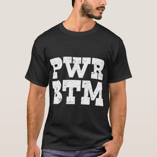 Power Bottom Beer PWR BM Pride T-shirt (Voorkant)