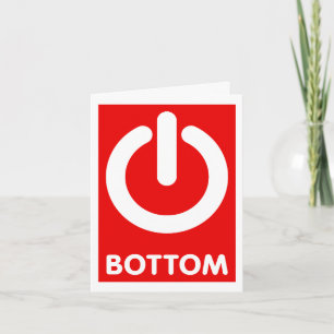 Power Bottom Button-kaart Kaart