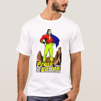 Power Bottom, Vintage & Retro Gay Mannen Comics T-shirt