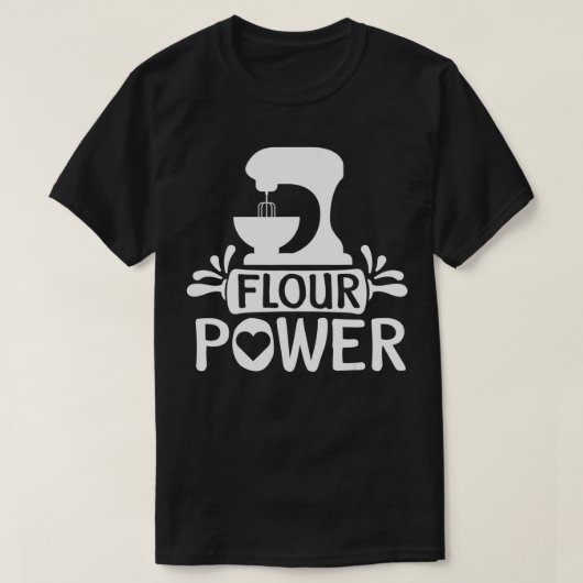 Power Bread Baker Baking Flour T-shirt (Design voorkant)