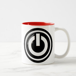 Power Button Coffee-Mok Tweekleurige Koffiemok