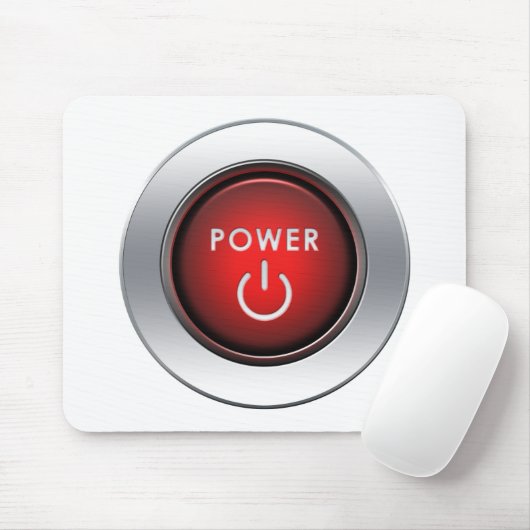Power Button Muismat (Met muis)