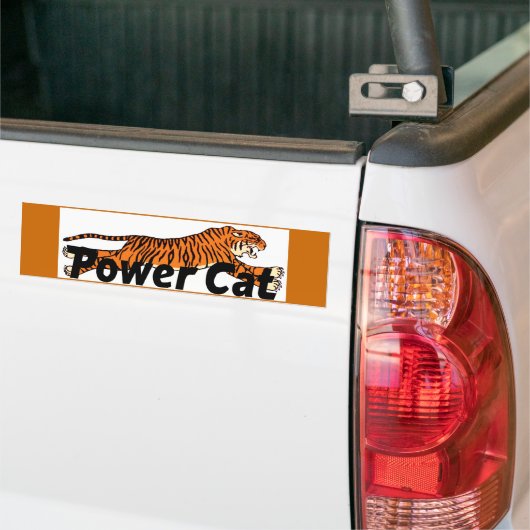 Power Cat-Bumpersticker Bumpersticker (Op Truck)