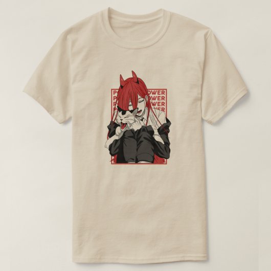 Power Chainsaw Man Devil Girl Art T-shirt (Design voorkant)