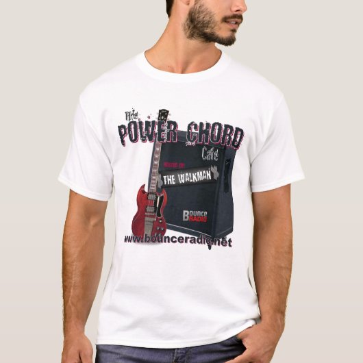 Power Chord Cafe Adult T-Shirt (Voorkant)