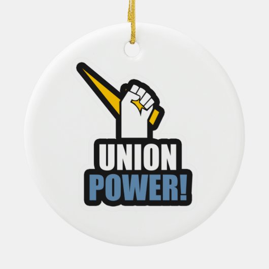 Power Classic van de Unie Keramisch Ornament (Achterkant)