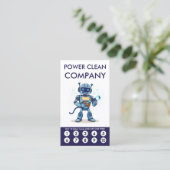 Power Clean Loyalty Punch Card (Staand voorkant)