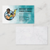 Power Cleaning Logo | Pressure Washing Visitekaartje (Voorkant / Achterkant)