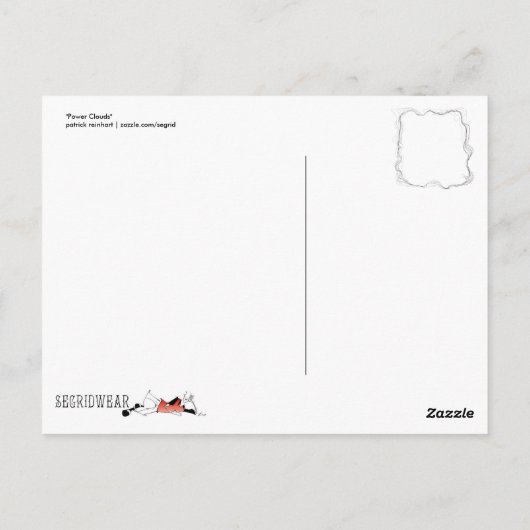 Power Clouds-Briefkaart Briefkaart (Achterkant)