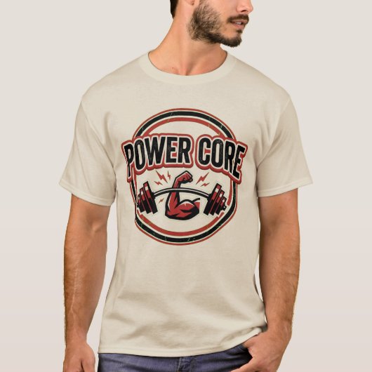 Power Core Gym Logo T-shirt (Voorkant)