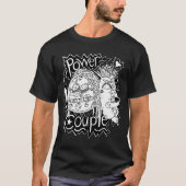Power Couple Black en White T-Shirt 2 (Voorkant)