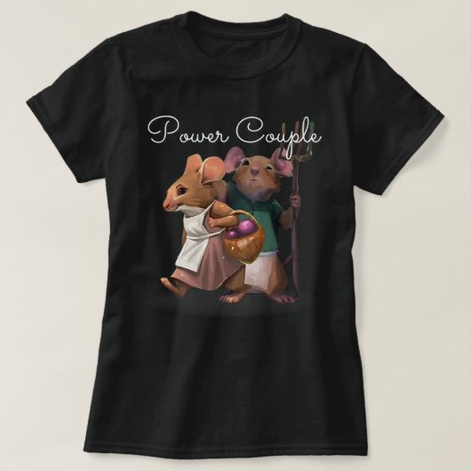 Power Couple - Everdell bordspel T-shirt (Design voorkant)