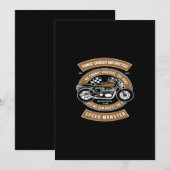 power cruiser motorcycle speed monster kaart (Voorkant / Achterkant)