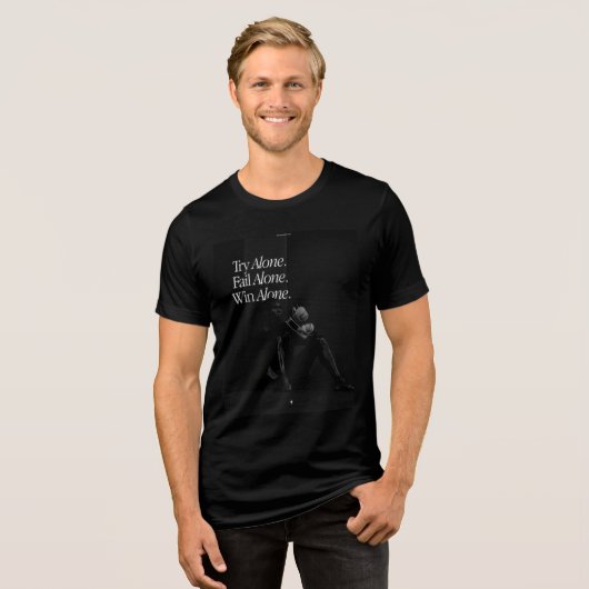 Power design  Tri-Blend shirt (Voorkant volledig)