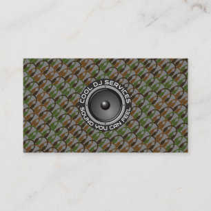 Power DJ Sound Logo • Modern Audio Pro Gig Design Visitekaartje