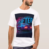 Power Drifter T-Shirt – Fueled by Adrenaline Tee (Voorkant)