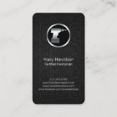 Power Drill con BlackGrunge Handyman BusinessCard Visitekaartje (Voorkant)