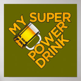Power Drink aangepaste poster