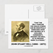 Power Exerced Civil Community Prevent Harm Briefkaart (Voorkant / Achterkant)