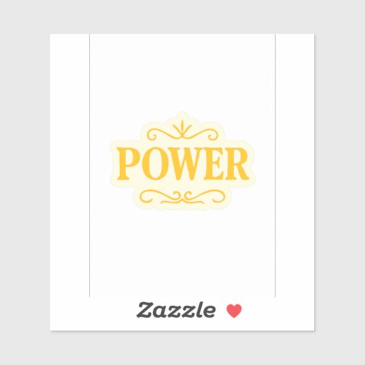 Power – FaithFuel Gold Luxe Sticker voor Spirituee (Vel)