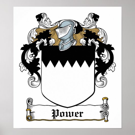 Power Family Crest Poster (Voorkant)