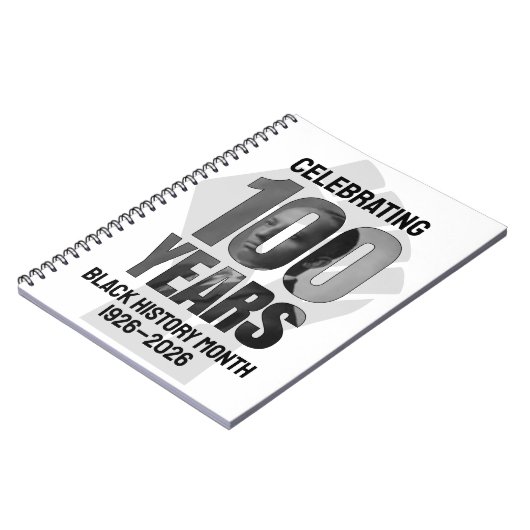 Power Fist BLACK HISTORY MONTH CENTENNIAL  Notitieboek (Linkerzijde)