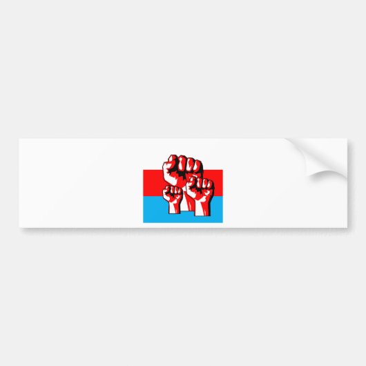 Power Fist Bumpersticker (Voorkant)